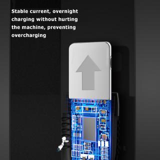 Cáp Sạc Nhanh 5a Cổng Micro Usb Type-C Có Đèn Led Cho Iphone Android