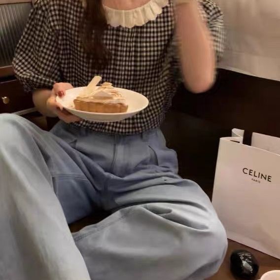 Áo Sơ Mi Nữ Viền Ren Cổ Búp Bê Ngọt Ngào Phong Cách Hàn Quốc Mới