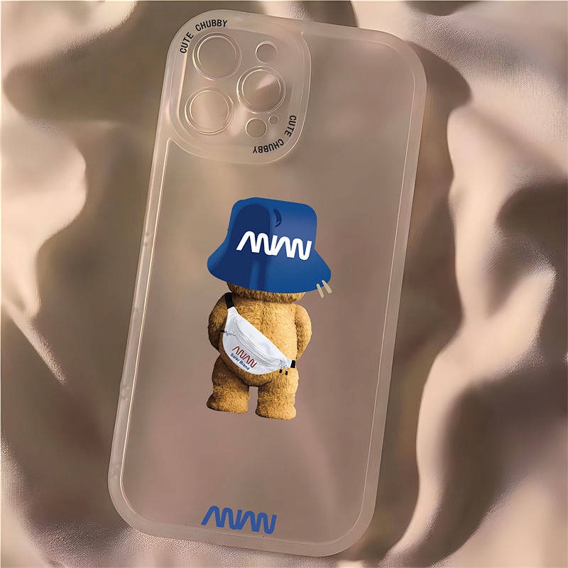 Cartoon Back Bear Iphone14promax Apple 11/12/13 Phone Case 7/8plus All-Inclusive XR/Xs Soft IISp