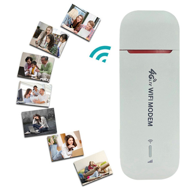 4G WiFi Router WiFi em USB Dongle 150Mbps with SIM Card Slot Car Wi-Fi Hotspot USB Network Card