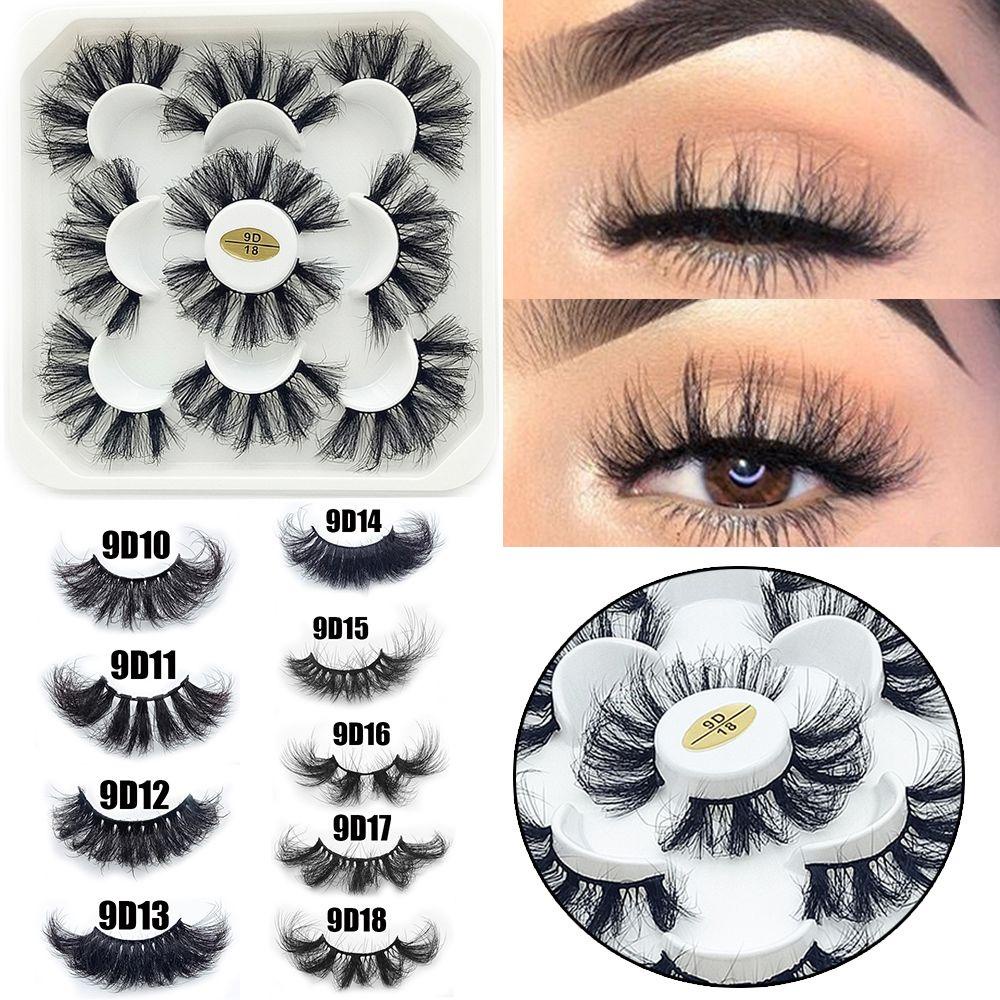 Set 5 Cặp Lông Mi Giả Nhiều Lớp Trang Điểm Tự Nhiên MIH SKONHED