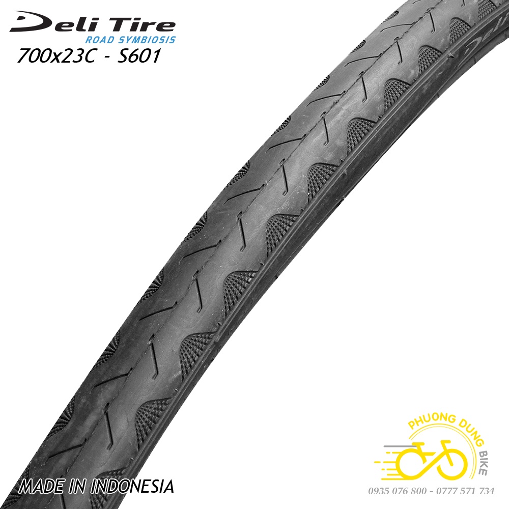 Lốp (Vỏ) xe đạp Deli Tire S601 700x23C - Lốp màu 1 Chiếc