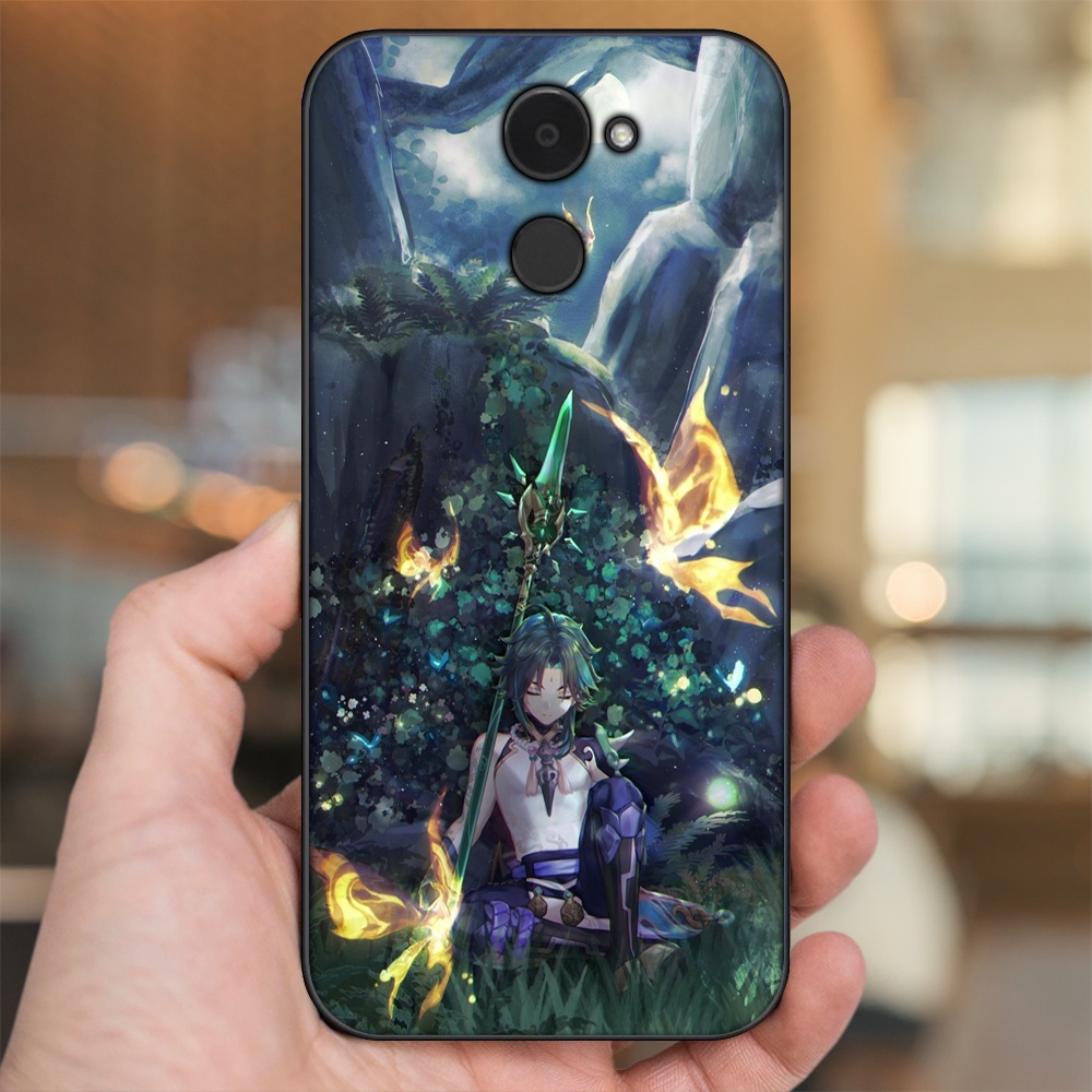 Ốp lưng Huawei Y7 Prime viền đen in hình Xiao Genshin Impact