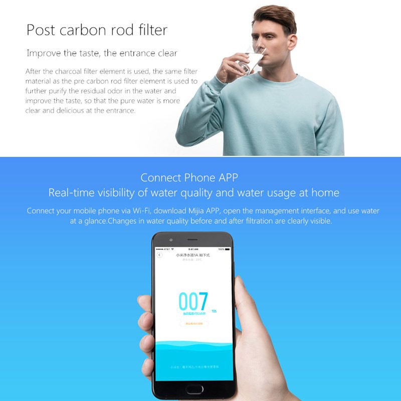 Máy Lọc Nước Tinh Khiết Xiaomi Mi Water Purifier 1A - Mi Home VN