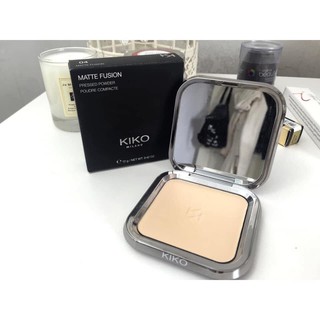 Phấn phủ nén Kiko Matte Fusion kiềm dầu chống bóng nhờn (màu sáng)