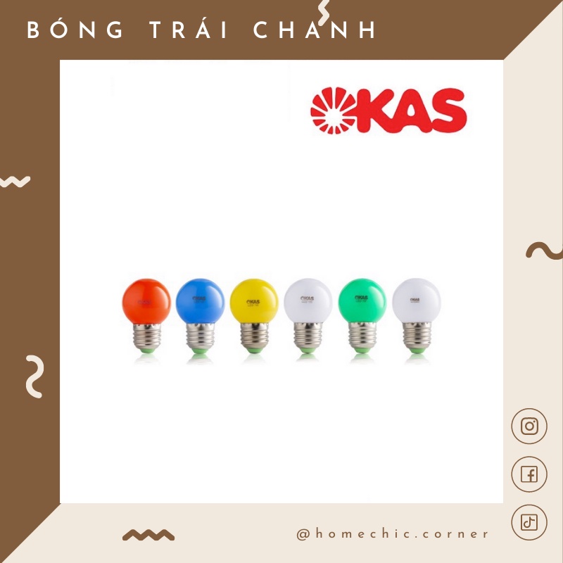Bóng đèn trái chanh đèn trang trí đèn LED trái chanh trang trí 1W OKAS | HOME CHIC CORNER