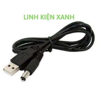 Dây cáp chuyển đổi usb sang cổng 5.5 mm 5v dc tiện dụng - dây sạc chuyển đổi 5.5mm usb