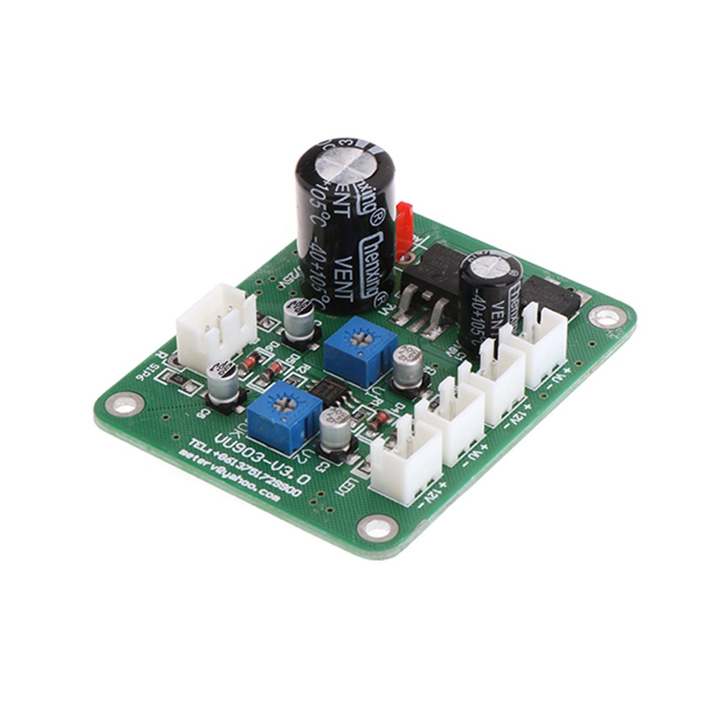 2 Pcs VU Panel Meter Warm Back Light Recording+Durable Driver Board Module+Cables