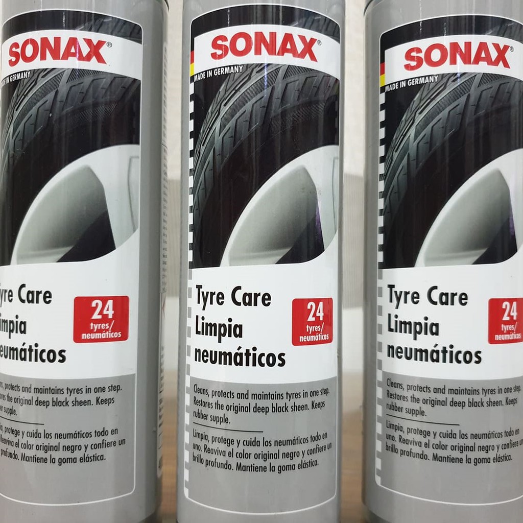 Làm đen bóng, bảo dưỡng lốp xe cao su mềm mại dạng bọt 400ml - Sonax tyre care