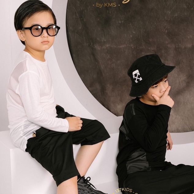 Áo phông cotton dài tay phong cách hiphop cho bé trai 137KIDS