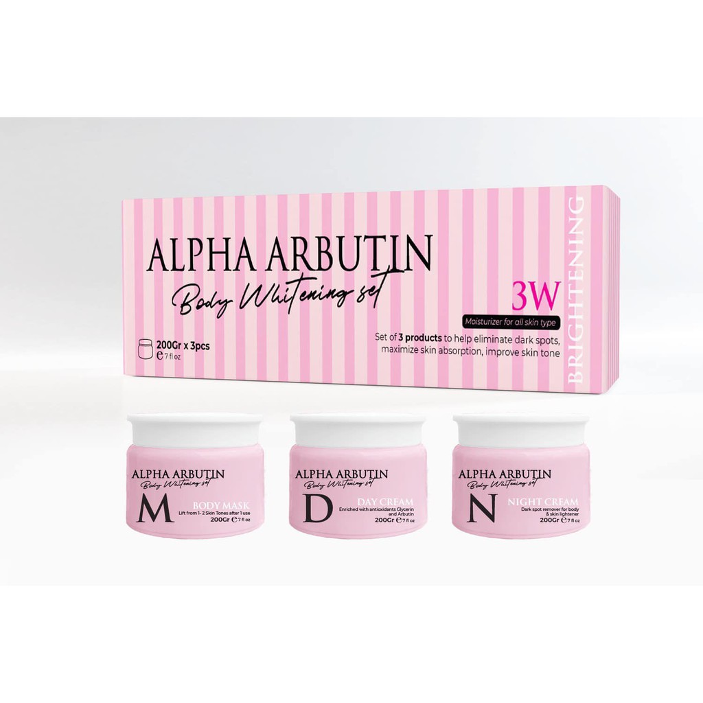 Alpha Arbutin - Bộ sản phẩm trắng da body cao cấp