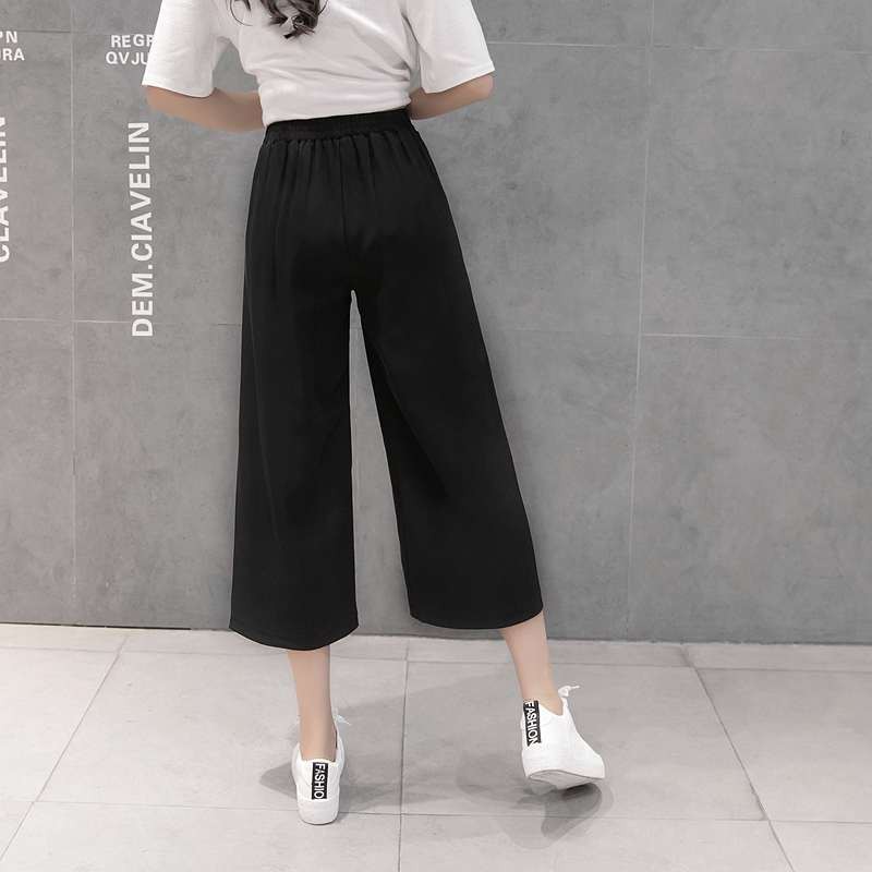 Quần Culottes Lửng Ống Rộng Nữ Chất Thun Trơn Dày Dặn Dài Qua Gối SEPTEMBERGIRL1989 WM QUAN HQ12V1