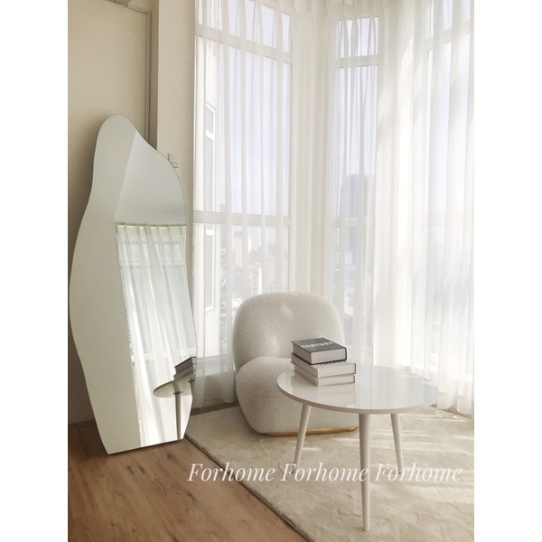 Bàn Trà Sofa Tròn-Chân Gỗ Cao Cấp ⚡️Freeship ⚡️Hình Thực Tế⚡️Forhome