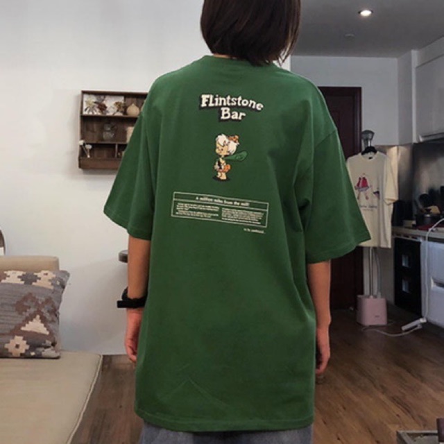 [ PINK ] Áo thun tay lỡ NHÓC CẦM GẬY Unisex