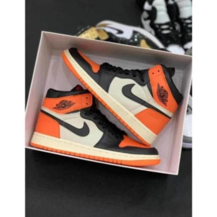 Giày NlKE Đen cam cao cổ chuẩn 1:1 - Full bill/box cực chất