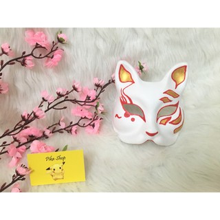 M05 – Kitsune mask – mặt nạ cáo cosplay HZ09