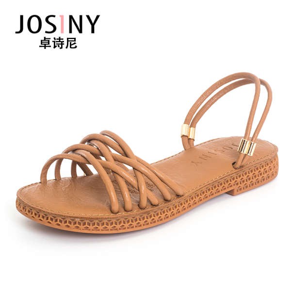 Giày Sandal Đế Thấp Hở Mũi 3 Zhuo Shini Thời Trang Mùa Hè 2019 Cho Nữ