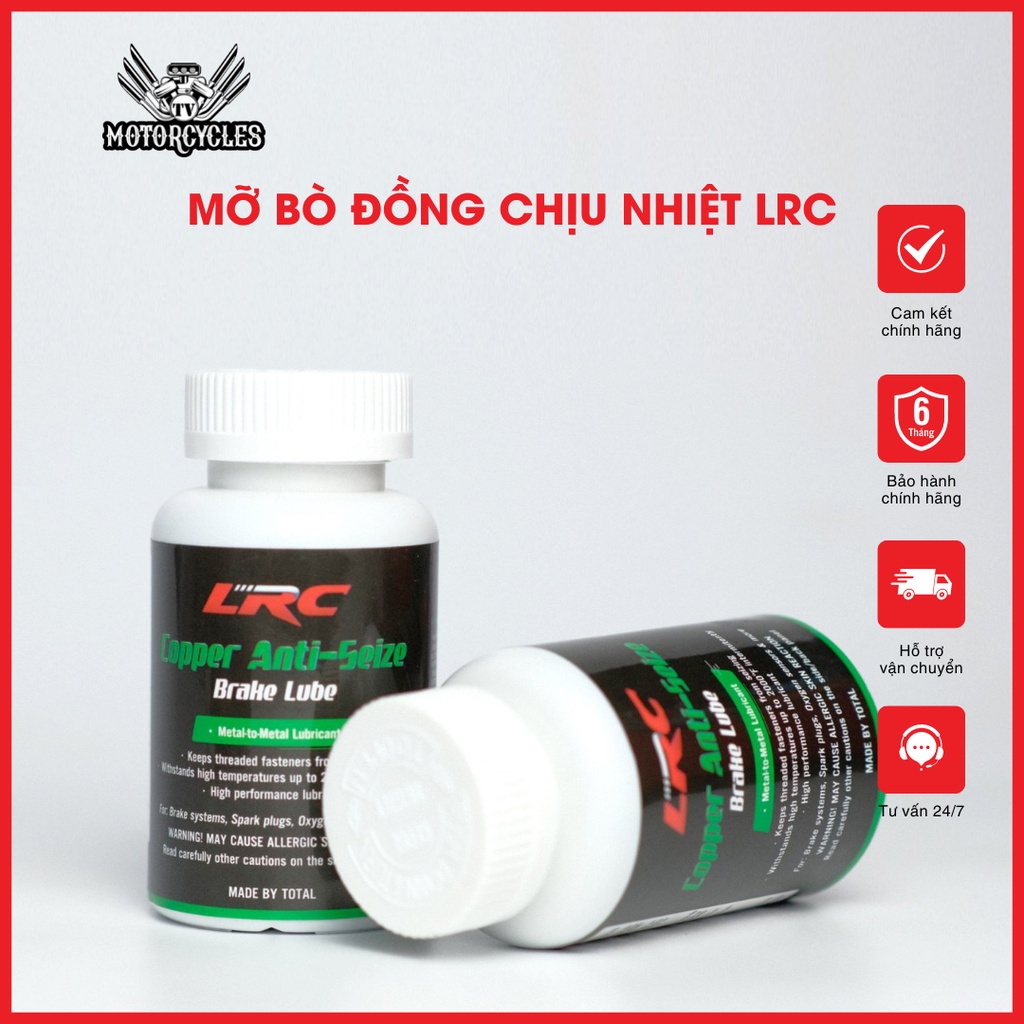 Mỡ Bò Đồng, Chịu Nhiệt LRC - COPPER ANTI-SEIZE  50g