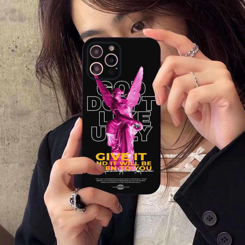 Ốp lưng viền vuông Đen TD193