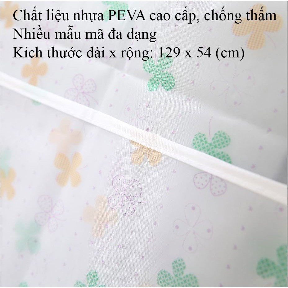 ÁO TRÙM TỦ LẠNH ĐA NĂNG, CHỐNG BỤI VÀ TIỆN DỤNG, CHẤT LIỆU PEVA SIÊU CAO CẤP, KÍCH THƯỚC 129X54 CM