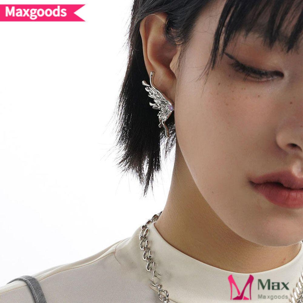 Bông Tai Kim Loại Hình Bướm Dạng Lỏng Mẫu Mới Dành Cho Nữ