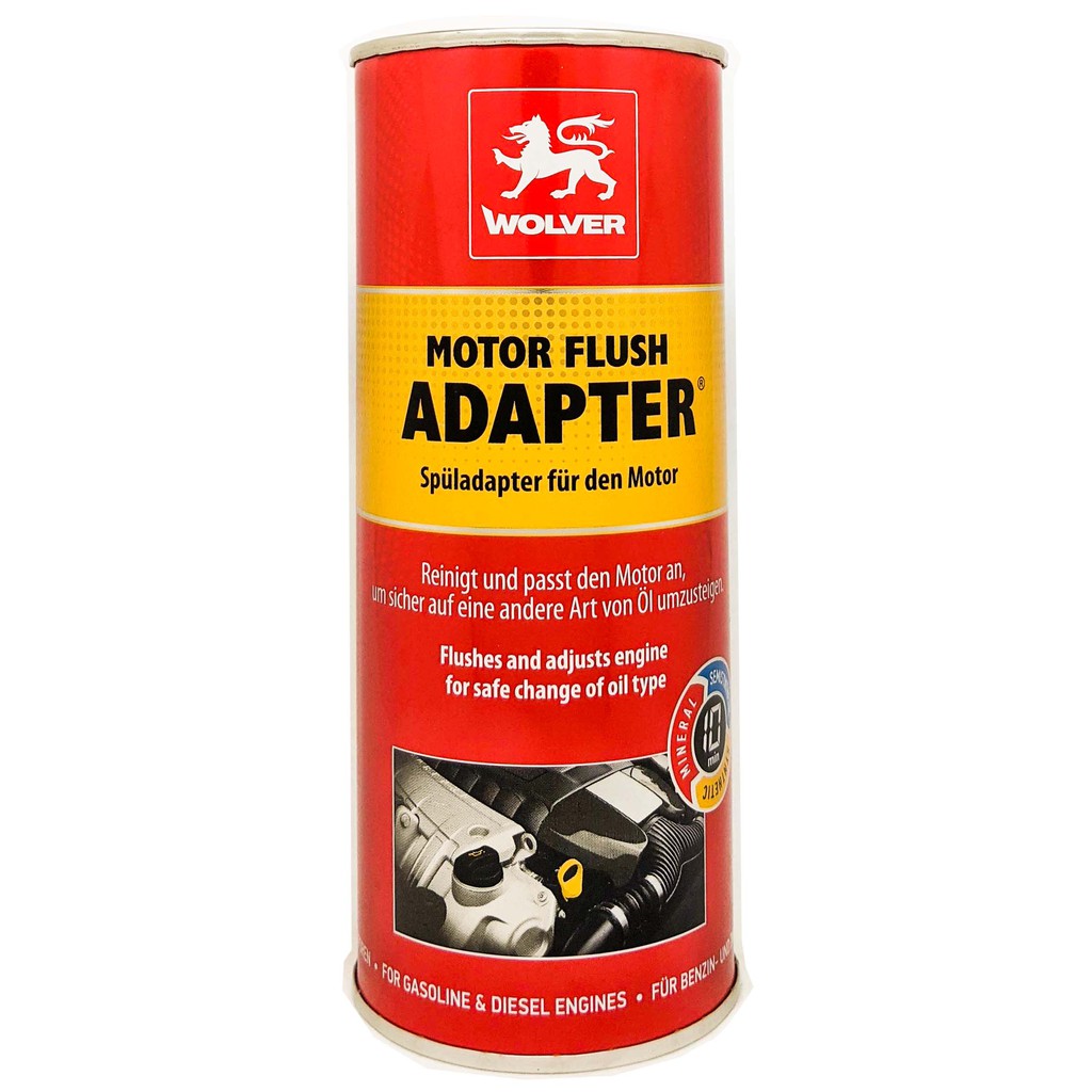 Phụ Gia Làm Sạch Động Cơ Lâu Ngày Wolver Adapter 350ML - Germany( Nhập Khẩu Chính hãng Đức)