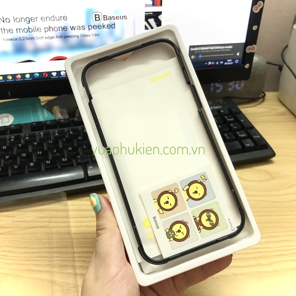 Kính cường lực full màn hình iPhone 13 Pro Max/13 Pro/13 6.1 chính hãng Baseus