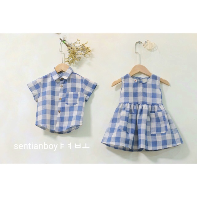 Set đồ đôi bé trai gái