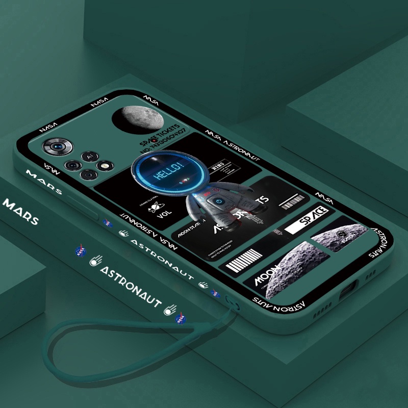 Ốp Điện Thoại Tpu Mềm Chống Sốc Hình NASA Cho Poco X5 Pro 5G M5 F5 Redmi Note 12 Pro 12C Xiaomi Mi 12T 12 Lite K60 K50 Ultra