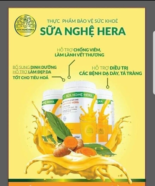 Sữa nghệ Hera 500G - Hỗ trợ trị đau bao tử, tốt cho phụ nữ sau sinh | BigBuy360 - bigbuy360.vn