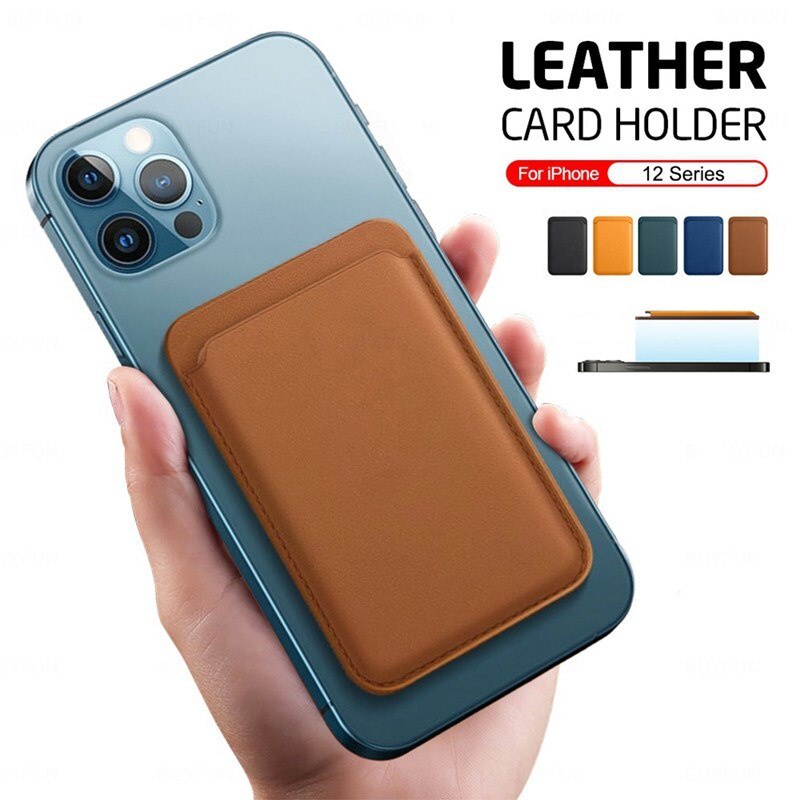 Ví đựng thẻ có nam châm gắn ốp điện thoại thích hợp cho Iphone 12 Pro Max Mini 12pro