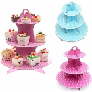 Kệ bánh 3 tầng cup cake - trang trí sinh nhật