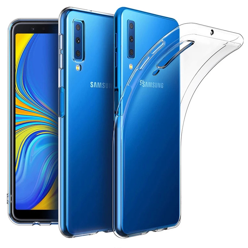 Ốp điện thoại trong suốt bảo vệ cho Samsung Galaxy A8S A6S A9 A8 A7 A6 J8 J7 J6 J4 Plus 2018