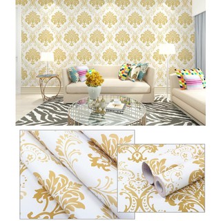 10m Decal giấy dán tường châu âu vàng