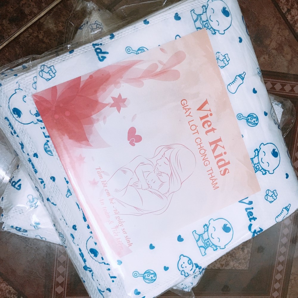 Gói  giấy lót phân xu bông Viet Kids
