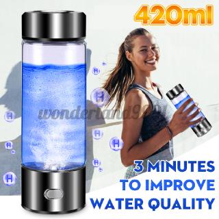 Bình tạo nước ion âm 420ml sạc usb