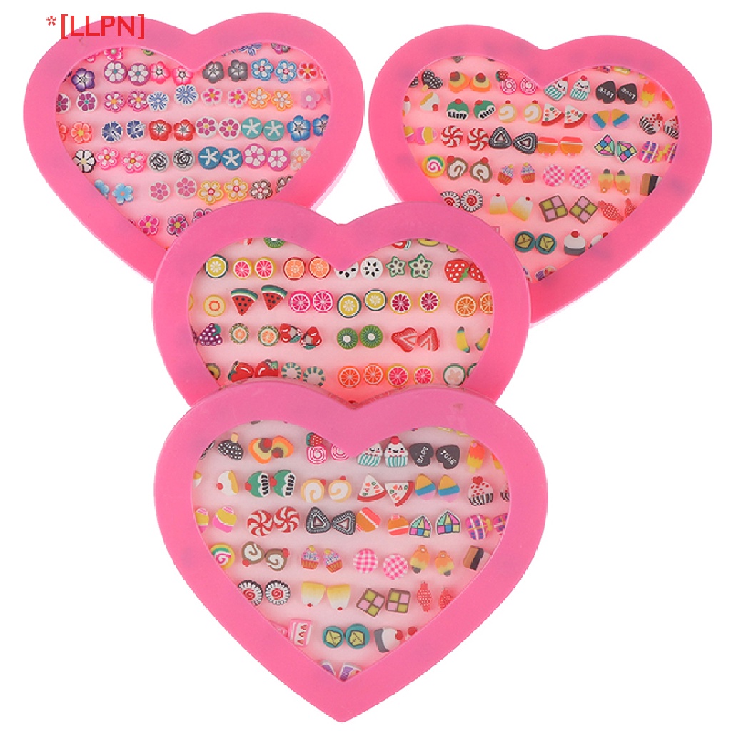 Set 36 Đôi Bông Tai Hình Trái Cây Hoạt Hình Handmade Thời Trang Cho Nữ