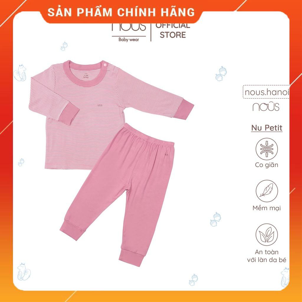 Bộ Quần Áo Dài Tay Nous Cài Vai Dài, Chất Liệu Nu Petit - Nu Doux (12-18M - 18-24M)