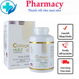 Viên uống collagen aec ahlozen gold 12000mg - viên uống đẹp da ,tóc