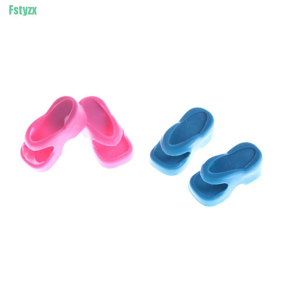 fstyzx 2pairs Doll Accessory Shoes Sandals Flip Flop For 18'' Doll