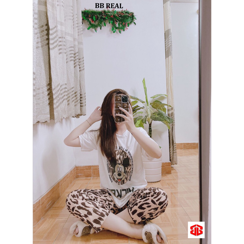 Đồ Bộ Mặc ở Nhà Bộ Đồ Ngủ Nữ Quần Dài Pijama Thun Lạnh Đẹp [CODE 37-40] Freesize Từ 45-60Kg - BB REAL