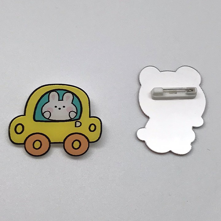 Sticker Cài Túi Xách Balo Các Hình Ngộ Nghĩnh Siêu Đáng Yêu Cho Túi Đeo Chéo Quần Áo