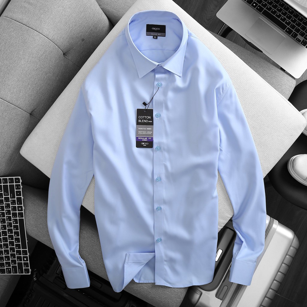 Sơ mi nam tay dài trơn đủ màu bigsize