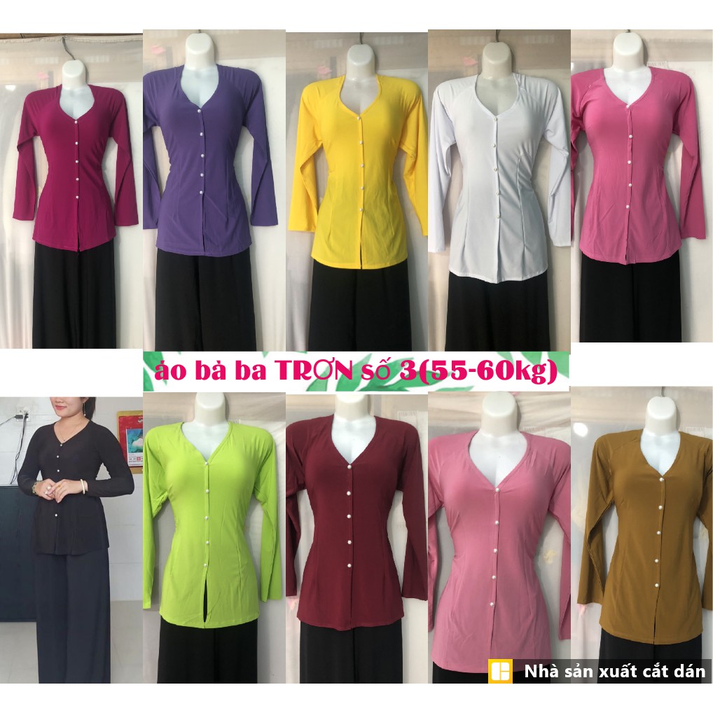 áo bà ba TRƠN SIZE 3 (55-60KG)-áo không kèm quần