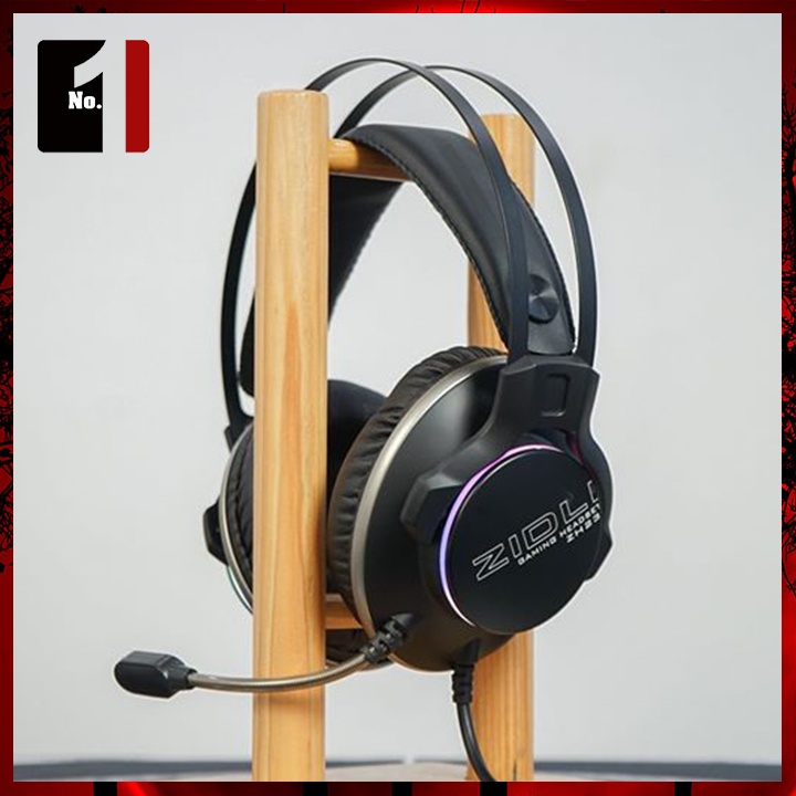 Tai Nghe Headphone Gaming Chụp Tai Có Mic ZIDLI ZH23 Led Rgb Tai Nghe Chơi Game Máy Tính Laptop Có Dây