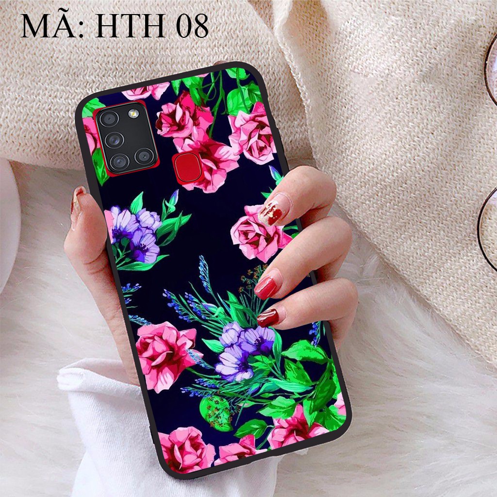 Ốp lưng Samsung Galaxy A21S viền dẻo TPU BST Hoạ Tiết Hoa