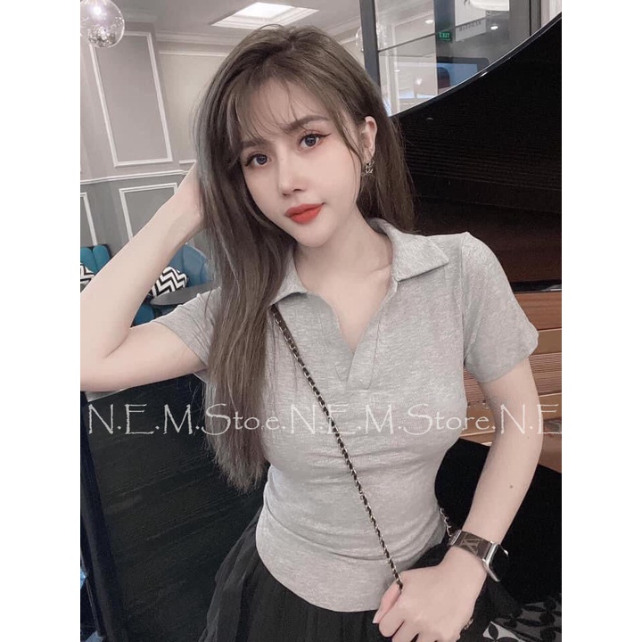 Áo phông nữ tăm lạnh cổ đức , hàng L1 , Bao chất vải, kiểm hàng trước khi nhận, ko đẹp dc trả lại ko mất phí!
