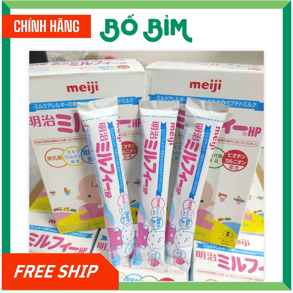 ⚡Sữa Meiji HP⚡TÁCH LẺ⚡ Sữa Thuỷ Phân Hoàn Toàn Dành Cho Bé Dị Ứng Đạm Sữa Bò -Dạng Thanh 14.5g