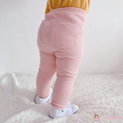 Quần Dệt Kim Màu Trơn Giữ Ấm Mùa Đông Cho Bé Gái