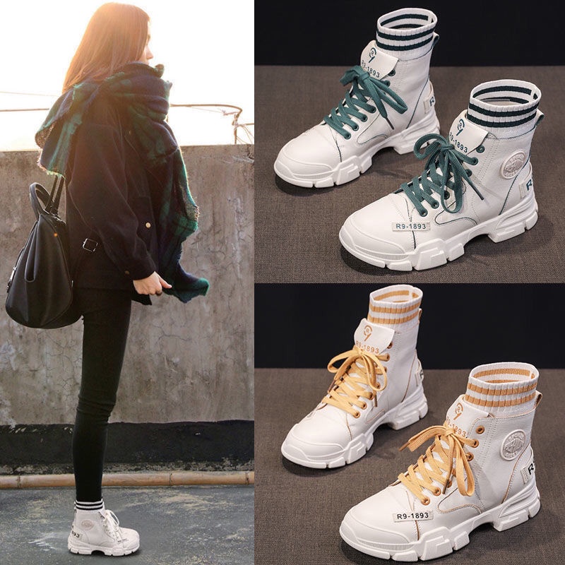 【Yuki】BBốt nữ ulzzang cao cổ dây nhiều 2021 | BigBuy360 - bigbuy360.vn